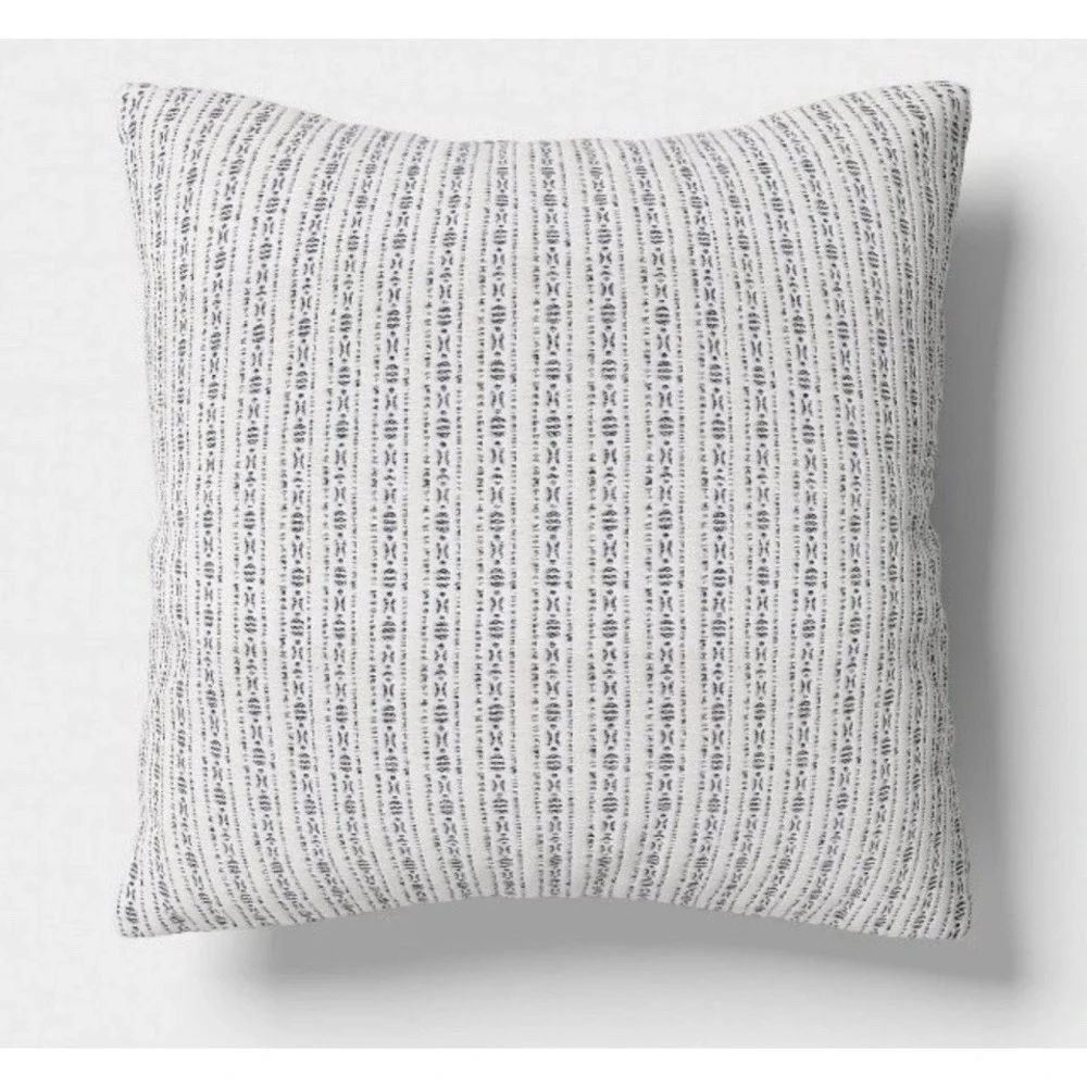 Threshold Blue Oversize Blue MATELASSE Striped Pillow